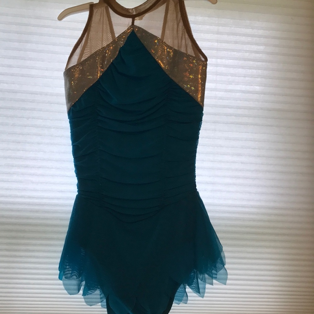 Blue figure skating dress!